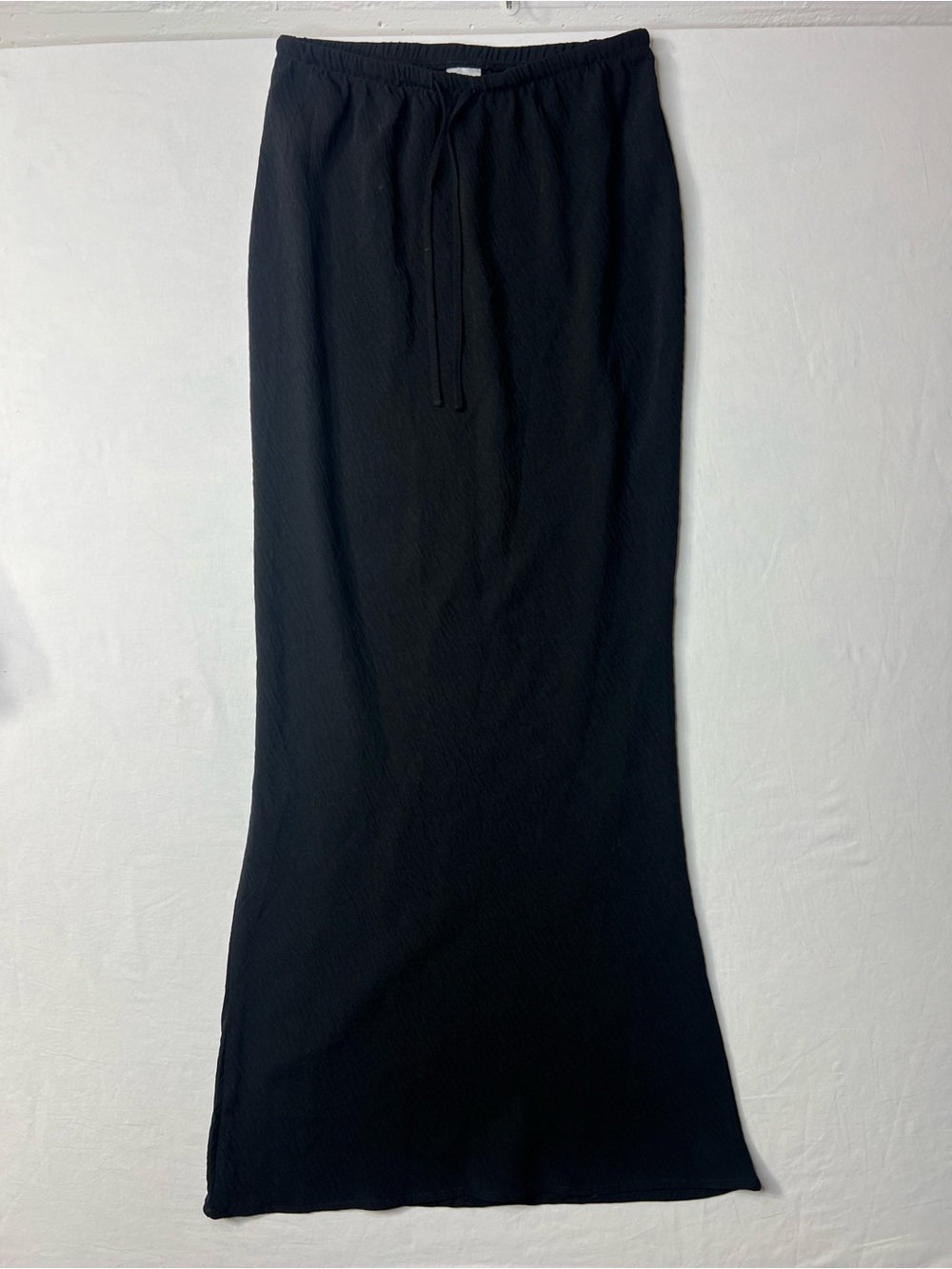 No Boundaries Black Drawstring Maxi Skirt